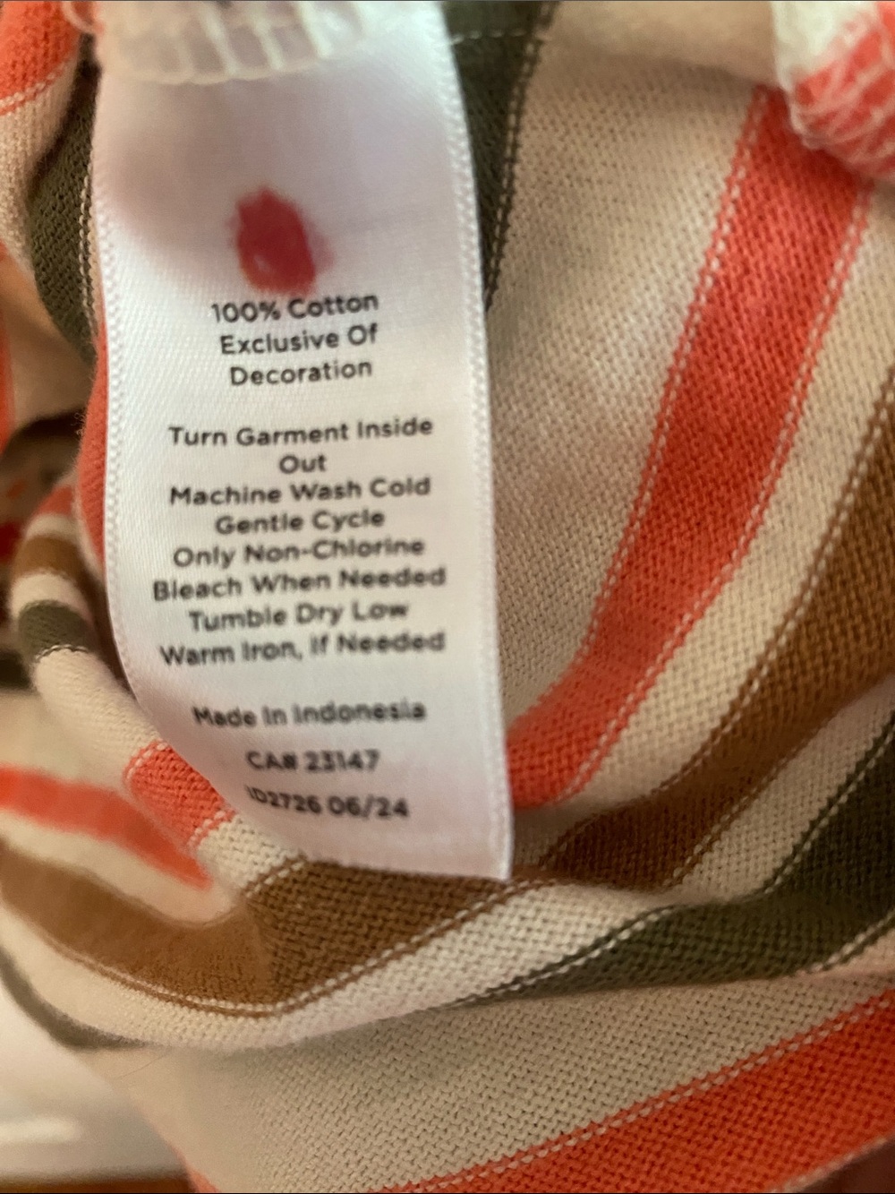 Talbots Authentic XL Striped Long Sleeve Tee Heavy Premium 💯 Cotton Fall Winter - Picture 12 of 12